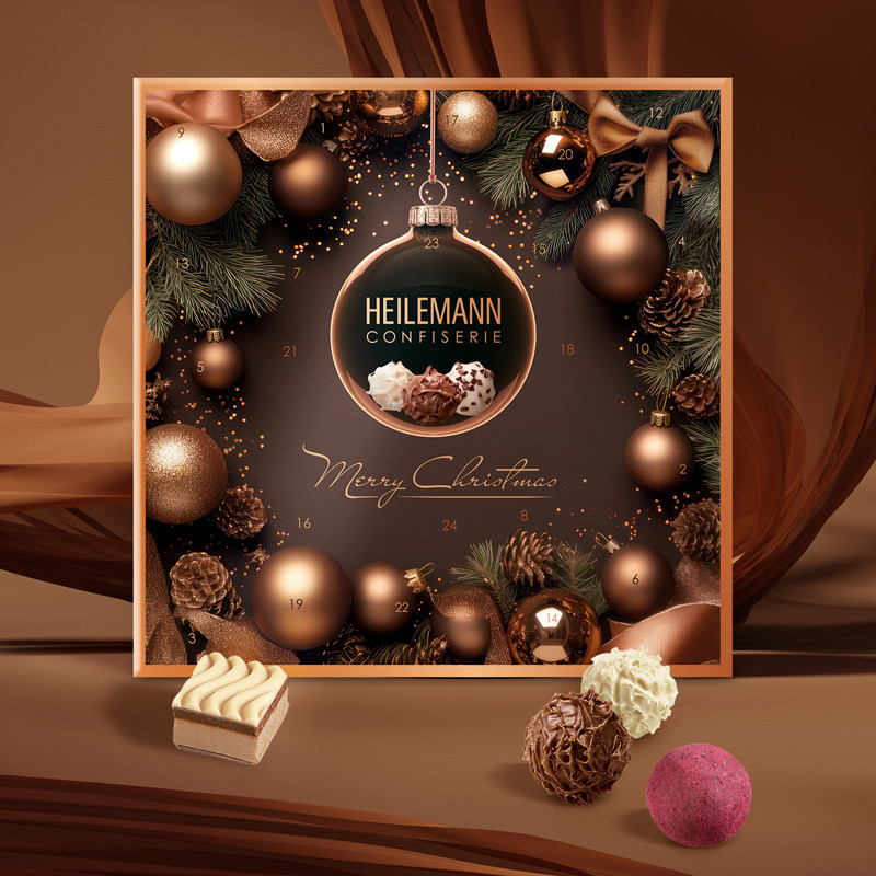 Heilemann Tisch-Adventskalender Mini-Pralinen, 154 g