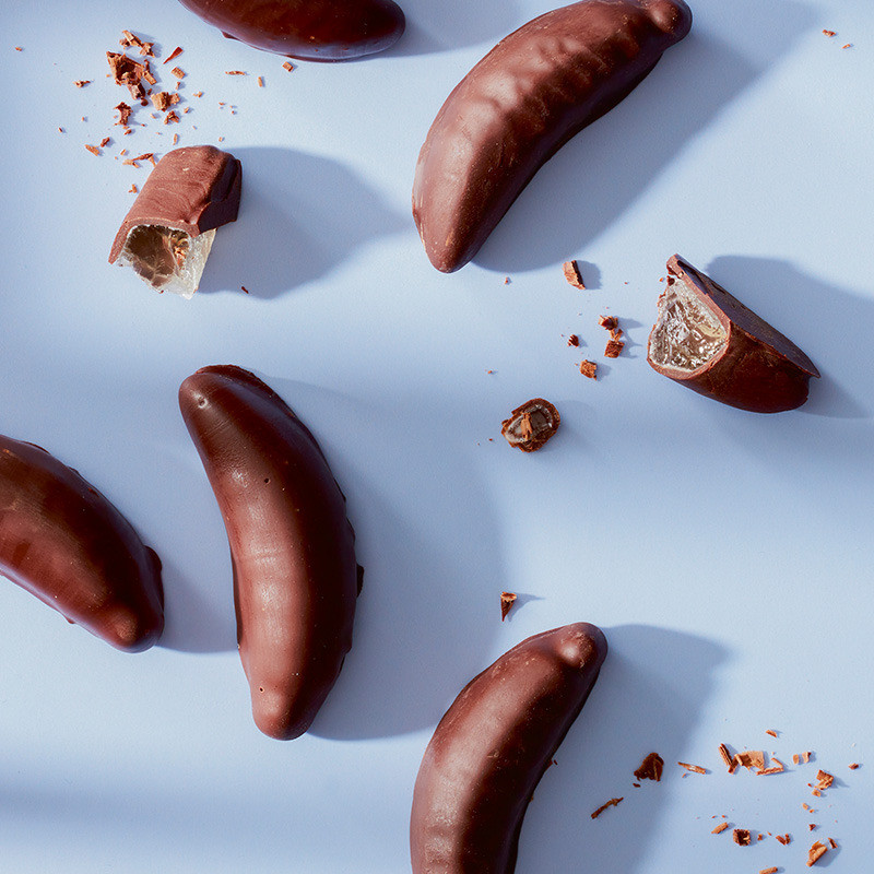 HUSSEL Gelee-Bananen Zartbitter, 250 g