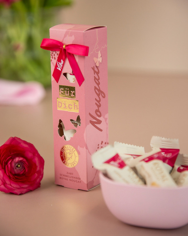 Viba Genusszeit Butterfly "FÜR DICH" mit hellem Nougat, 60 g