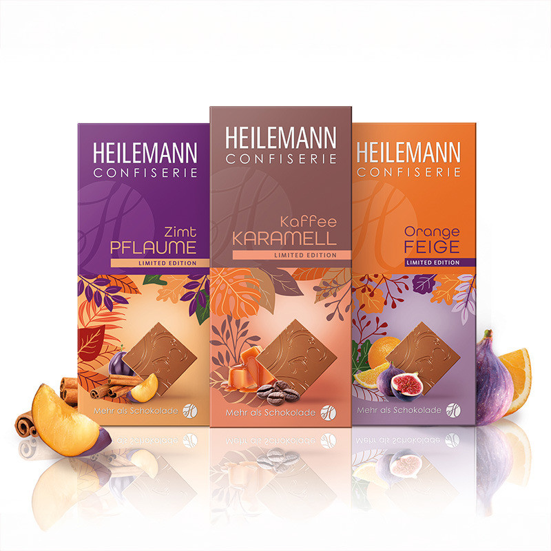Heilemann Orange-Feige Edelvollmilch-Schokolade, 80 g