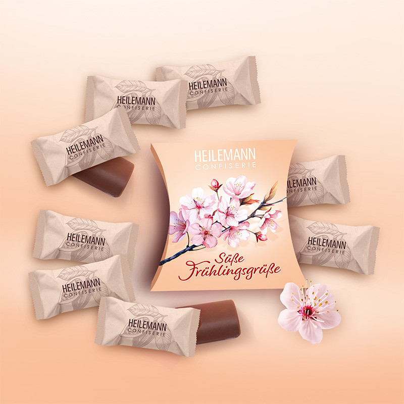 Heilemann Vollmilch Choco Bits Süße Frühlingsgrüße, 56 g