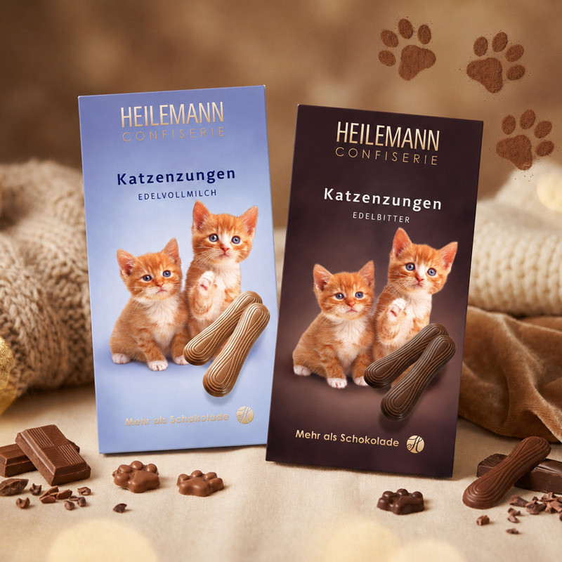 Heilemann Katzenzungen aus Vollmilch-Schokolade, 75 g