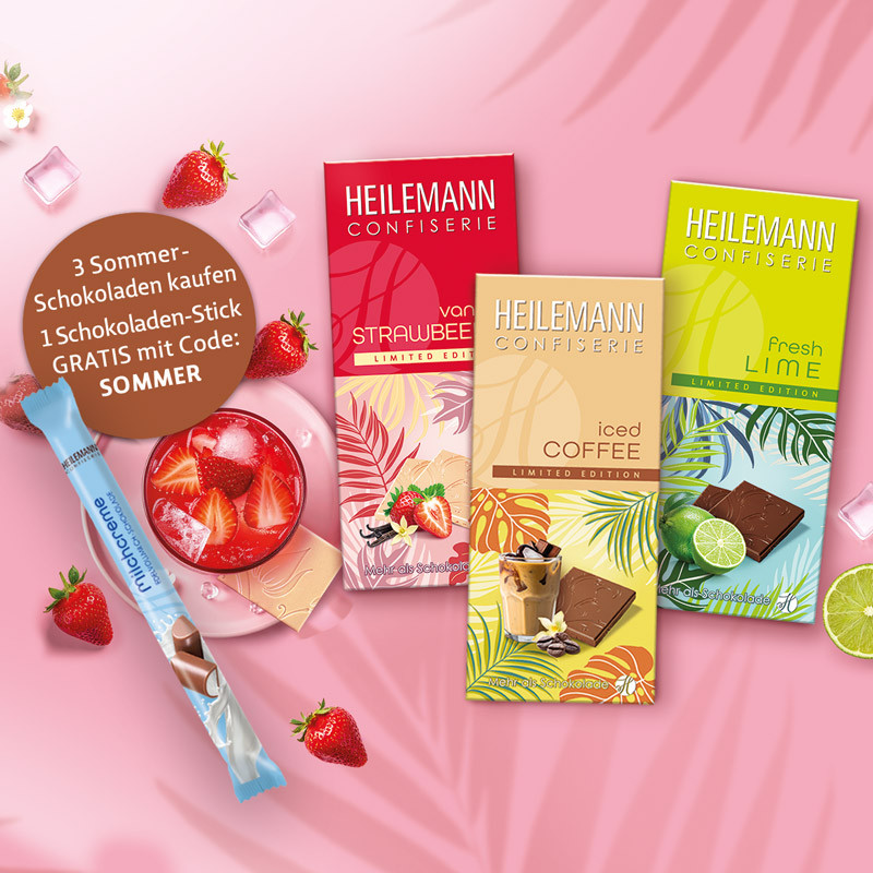 Heilemann Sommer-Schokolade iced COFFEE, 80 g