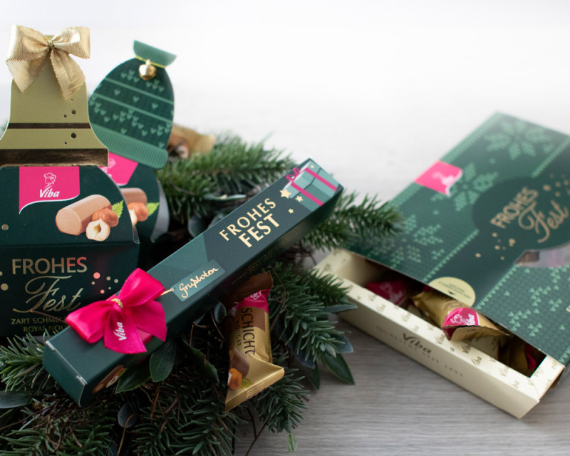 Viba Nougat Auswahl Oh Tannenbaum, 130 g