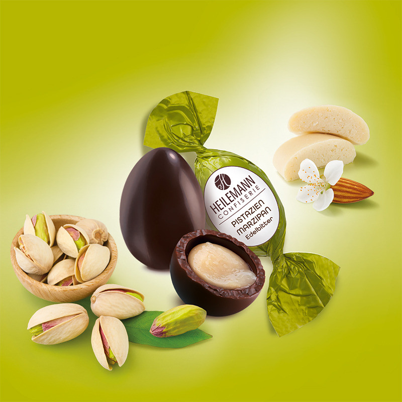Heilemann Pistazien-Marzipan-Ei, 18 g