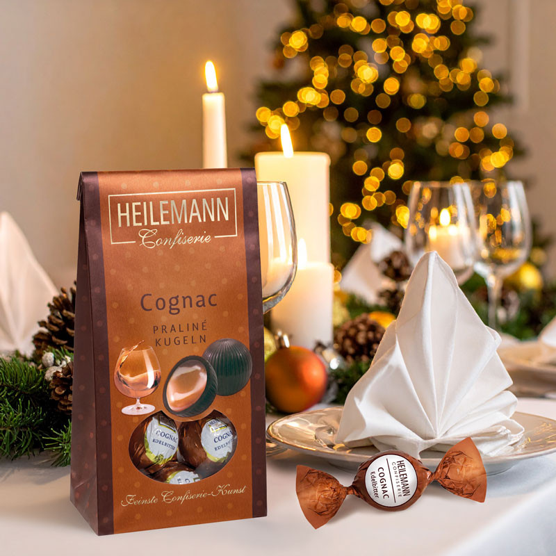 Heilemann Cognac Praliné-Kugeln, 90 g