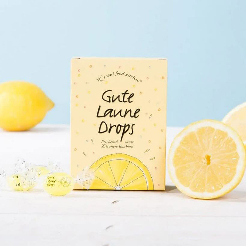 Gute Laune Drops Zitronen Bonbons, 100 g