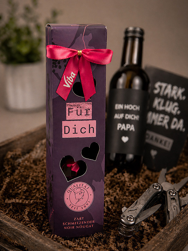 Viba Genusszeit „FÜR DICH“ mit dunklem Nougat, 60 g