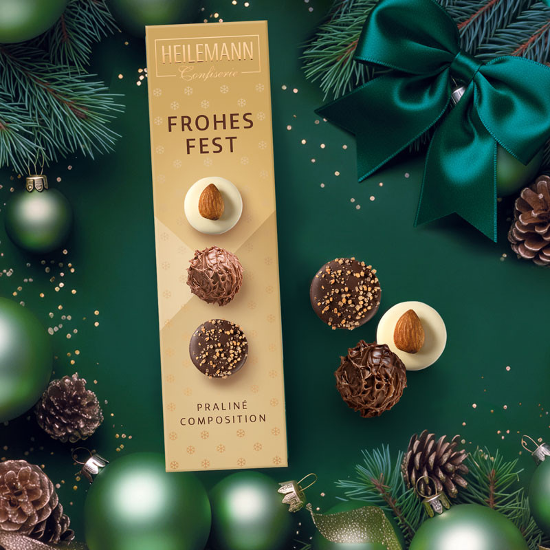 Heilemann Weihnachts-Pralinen Frohes Fest, 50 g