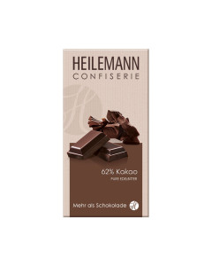 Heilemann 62% Kakao Edelbitter-Schokolade, 100 g