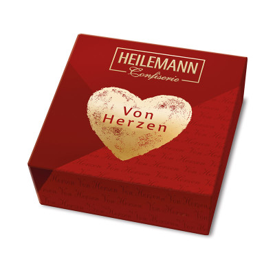 Heilemann VON HERZEN Kleines Nougat Präsent, 75 g