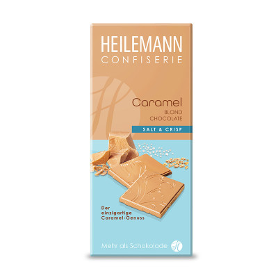 Heilemann Caramel Blond Chocolate Salt & Crisp, 80 g