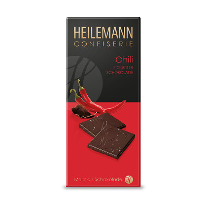 Heilemann Chili Edelbitter-Schokolade, 80 g