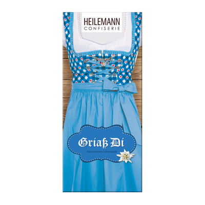 Heilemann Tafelschokolade Dirndl, 80 g