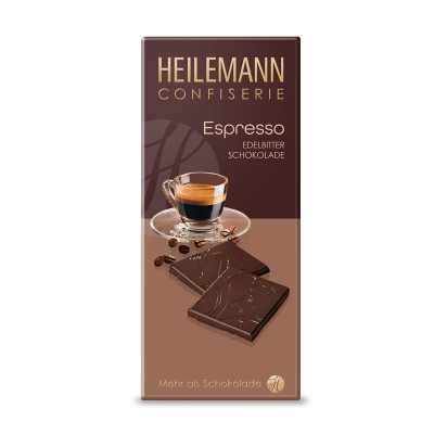 Heilemann Espresso Edelbitter-Schokolade, 80 g