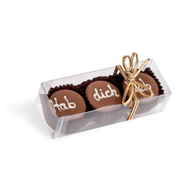 Viba 3er Nougatpralinen Hab Dich lieb, 40 g