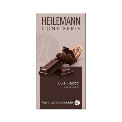 Heilemann 85% Kakao Edelbitter-Schokolade, 100 g