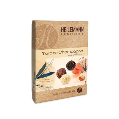 Heilemann Marc de Champagne Pralinen Komposition, 130 g