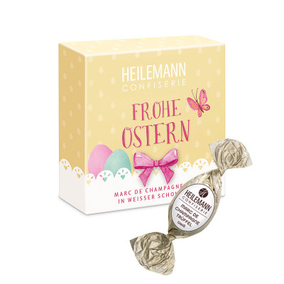 Heilemann Frohe Ostern Marc de Champagne-Eier, 72 g