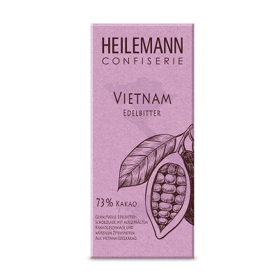 Heilemann Ursprungs-Schokolade Vietnam 73 % Edelbitter, 80 g