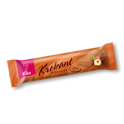 Viba Krokant Nougat Riegel, 75 g