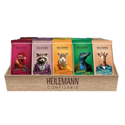 Heilemann The Masked Chocolates Displaykarton, 70 x 37 g