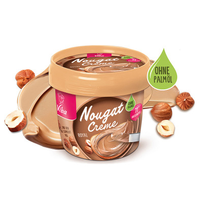 Viba Nougat Creme Royal Palmölfrei, 375 g