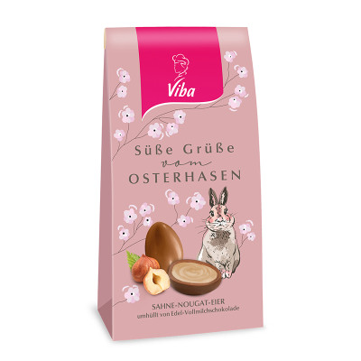 Viba Sahne Nougat Eier im Beutel, 114 g