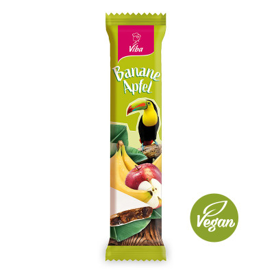 Viba Genussriegel Banane-Apfel, 35 g