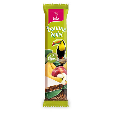 Viba Genussriegel Banane-Apfel, 35 g