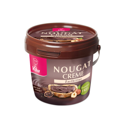 Viba Nougat Creme Zartbitter Palmölfrei, 375 g