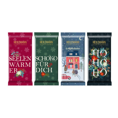 Heilemann Weihnachts-Täfelchen "HO HO HO", 37 g