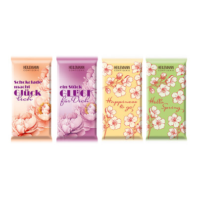 Heilemann Frühlingstäfelchen Edelvollmilch, 4-fach sortiert, 37 g