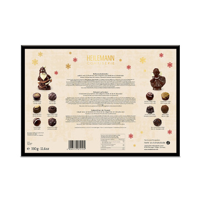 Heilemann Adventskalender Edelbitter-Pralinen, 330 g