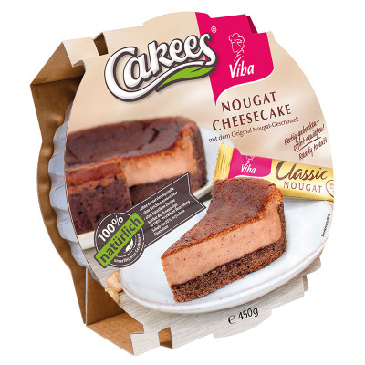 Cakees Viba Nougat-Cheesecake, 450 g