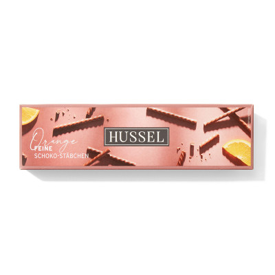 HUSSEL Schoko-Stäbchen Orange, 75 g