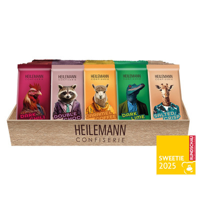 Heilemann The Masked Chocolates Displaykarton, 70 x 37 g