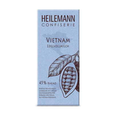 Heilemann Ursprungs-Schokolade Vietnam 45 % Edelvollmilch, 80 g