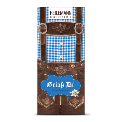 Heilemann Tafelschokolade Lederhose, 80 g