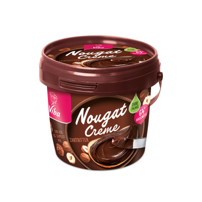 Viba Nougat Creme Zartbitter Palmölfrei, 375 g