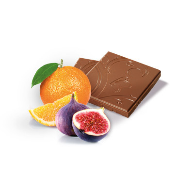 Heilemann Orange-Feige Edelvollmilch-Schokolade, 80 g