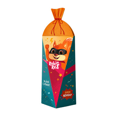 Viba Robin Red Superhelden-Nougat Schultüte, 100 g