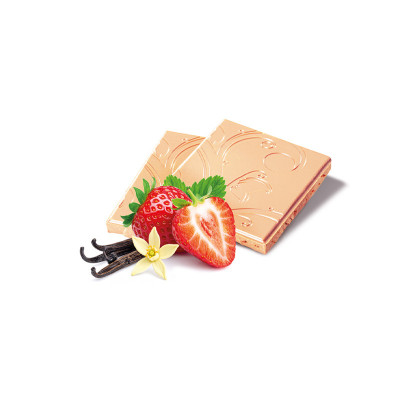 Heilemann Sommer-Schokolade vanilla STRAWBERRY, 80 g