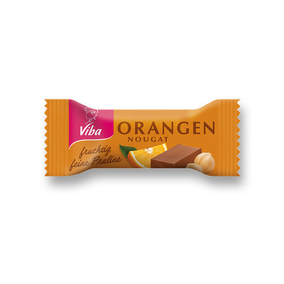 Viba Orangen Nougat Beutel, 100 g