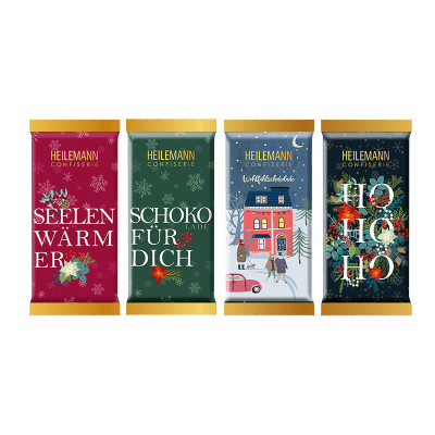 Heilemann Weihnachts-Täfelchen "HO HO HO", 37 g