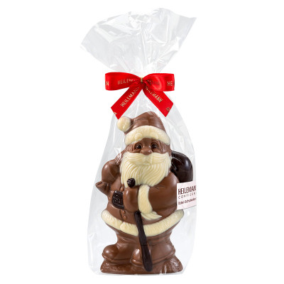 Heilemann Weihnachtsmann mit Rucksack Edelvollmilch, 125 g