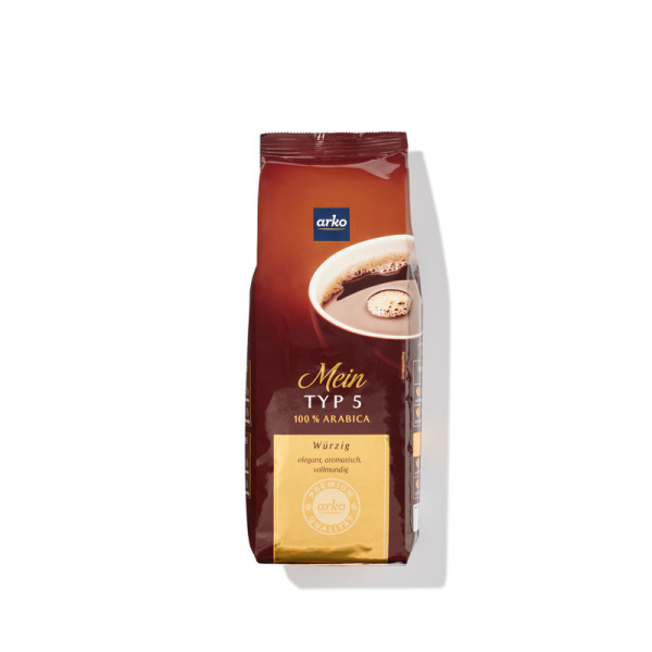arko Mein Typ 5 Röstkaffee - gemahlen, 250 g