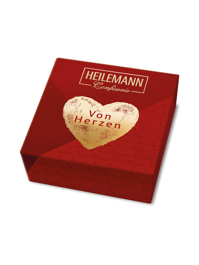 Heilemann VON HERZEN Kleines Nougat Präsent, 75 g
