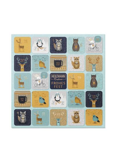 Heilemann Tisch-Adventskalender Täfelchen, 120 g