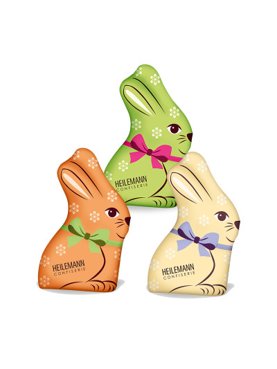 Heilemann Buntes Osterhäschen Edelvollmilch, 22 g